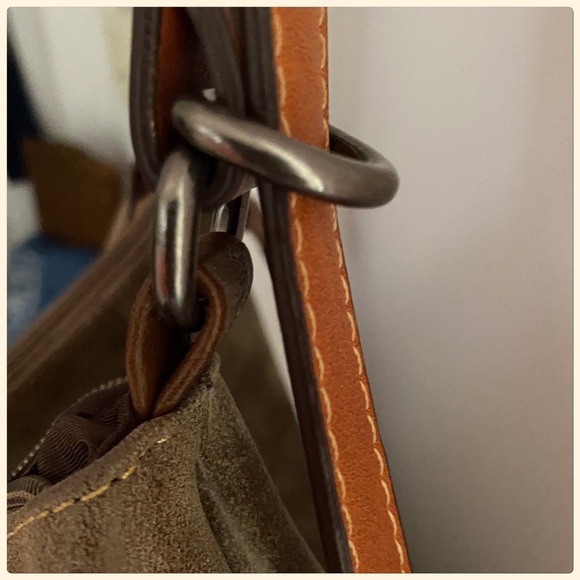 NWT 2X HP Beautifully Detailed Large Tan/Brown Crossbody Shoulder Bag - Picture 9 of 13